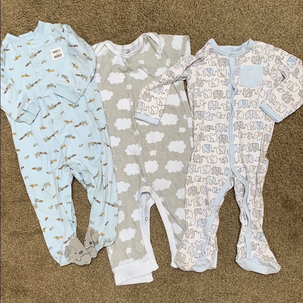 Three 6-9month pjs